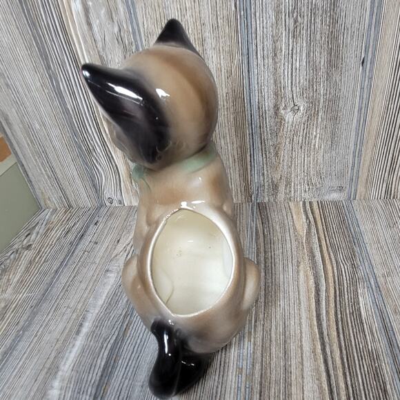 Vintage Royal Copley Cat & Yarn Ball Kitten Planter - Picture 6 of 6